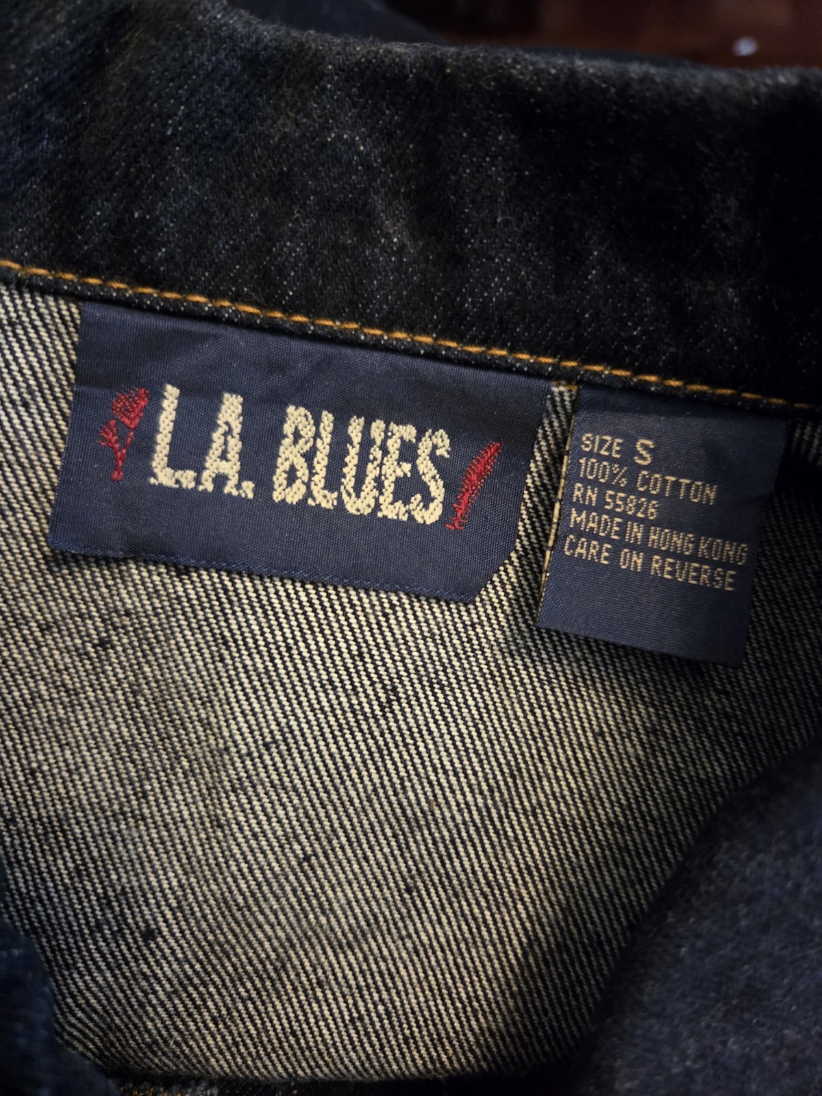 Vintage 90s LA Blues Denim Coat/Dress Mini Mint S