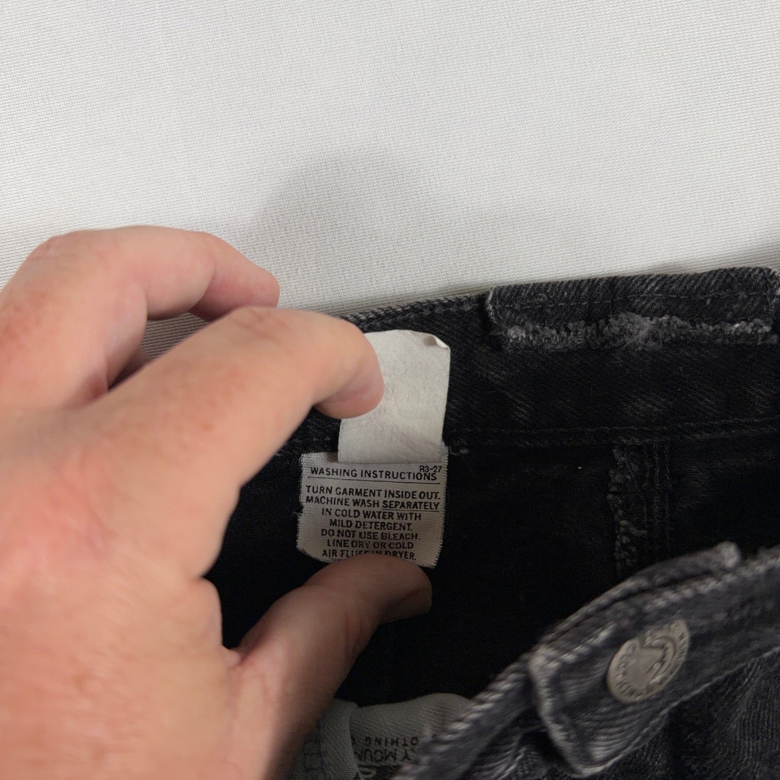 Rocky Mountain Vintage High Waisted Western Black Denim Jeans Size 13/14 USA
