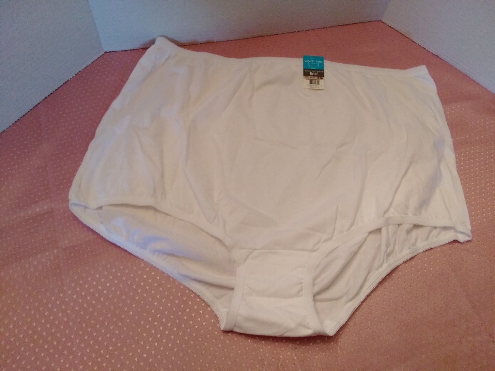 NEW Vanity Fair Grannie Panties White 100% Cotton Size 12 5XL