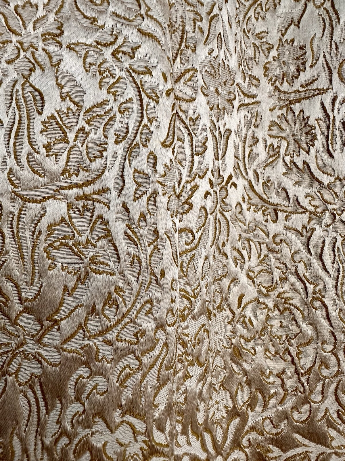 Vintage Juliana Gold Metallic Damask Sheath Dress 6 Brocade Cocktail Glam Party