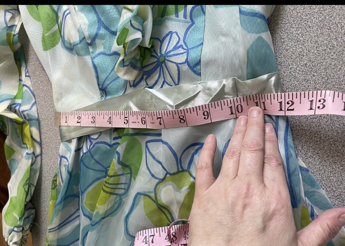Vintage Nu-mode 1970s Floral Floor Length Dress
