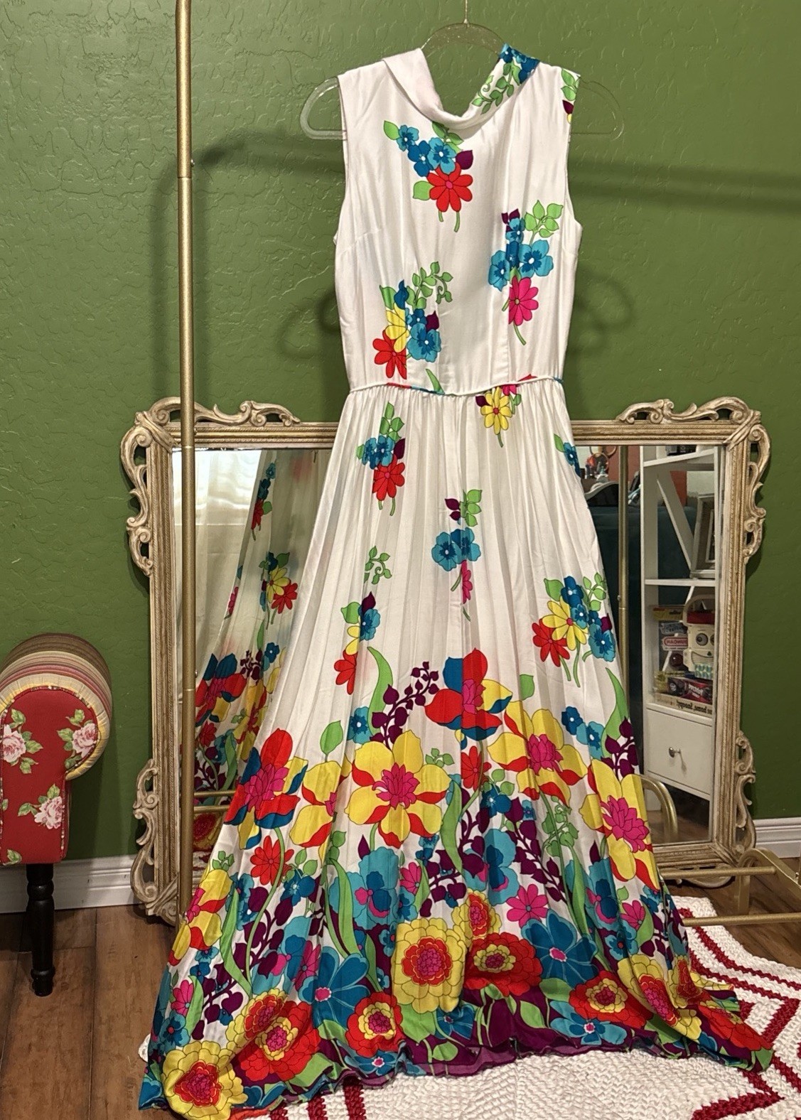 Vintage 1970’s Waltah Clarke’s Hawaiian Shops dress size 10