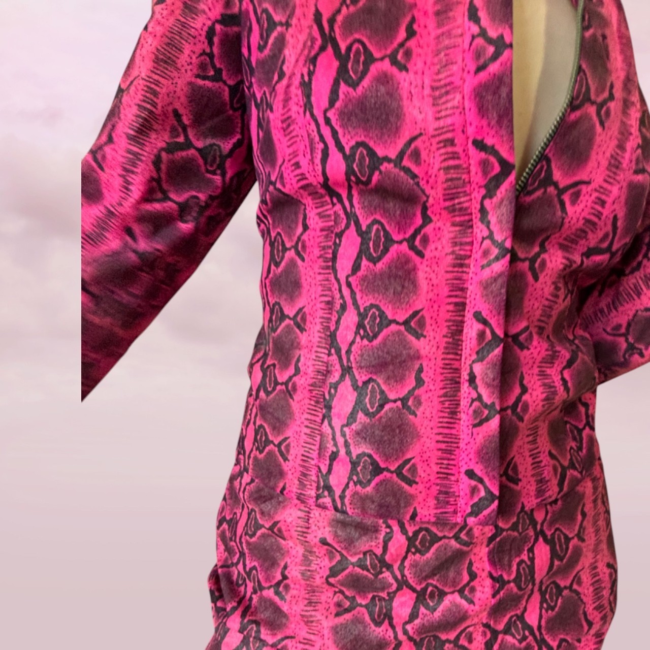 Vintage TABLE EIGHT Australia Pink Snake Print Jacket & Skirt Set – AU 12/14