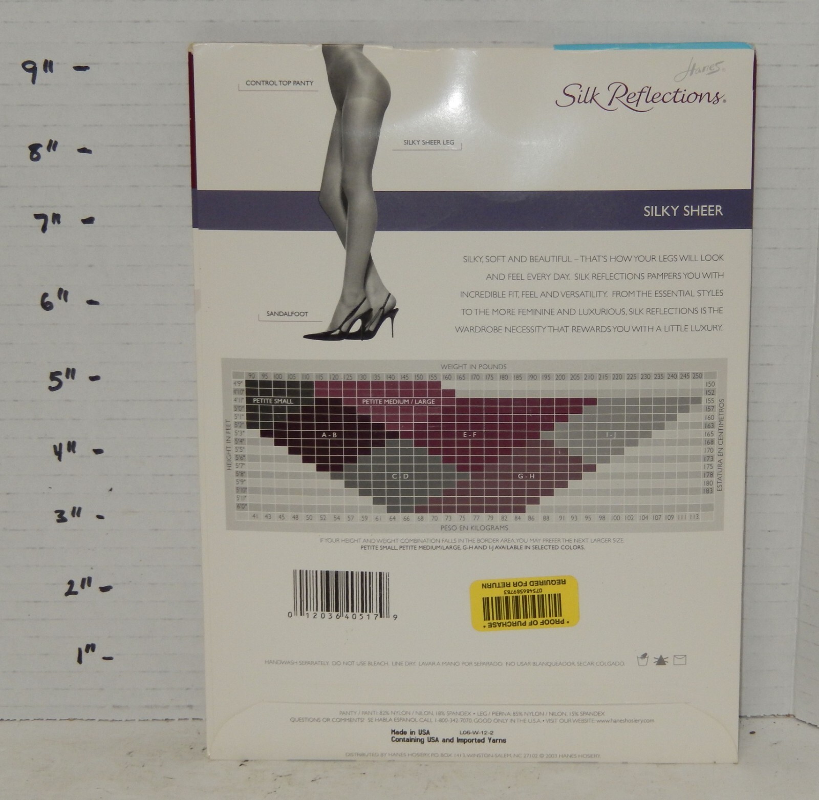 Hanes Silk Reflections Pantyhose Tights Sheer Style 717 Size CD Cafe Au Lait