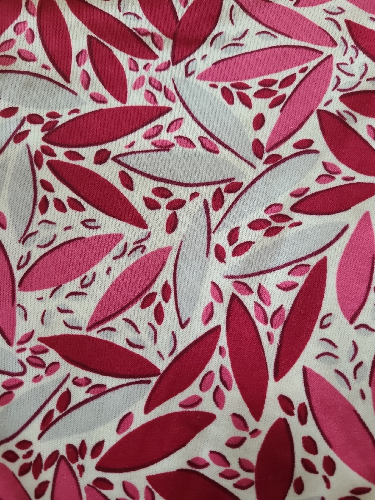Vintage GRAFF California Wear Retro Pink Leaves Women’s Blouse 1970’s