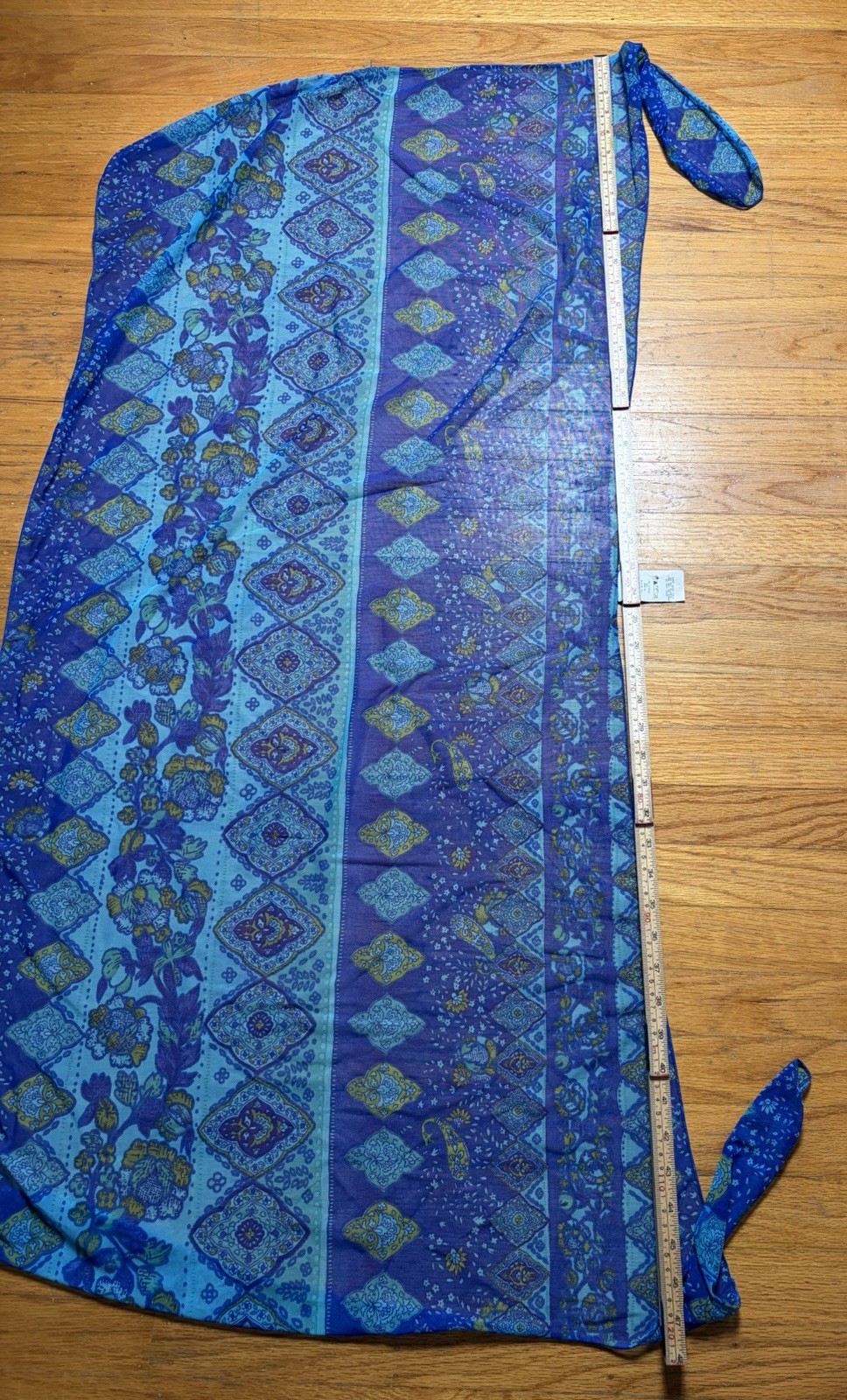 Vintage 80s 90s Slim Allure Swimsuit & Wrap Cover Up Set Sz 10 One Piece Blue