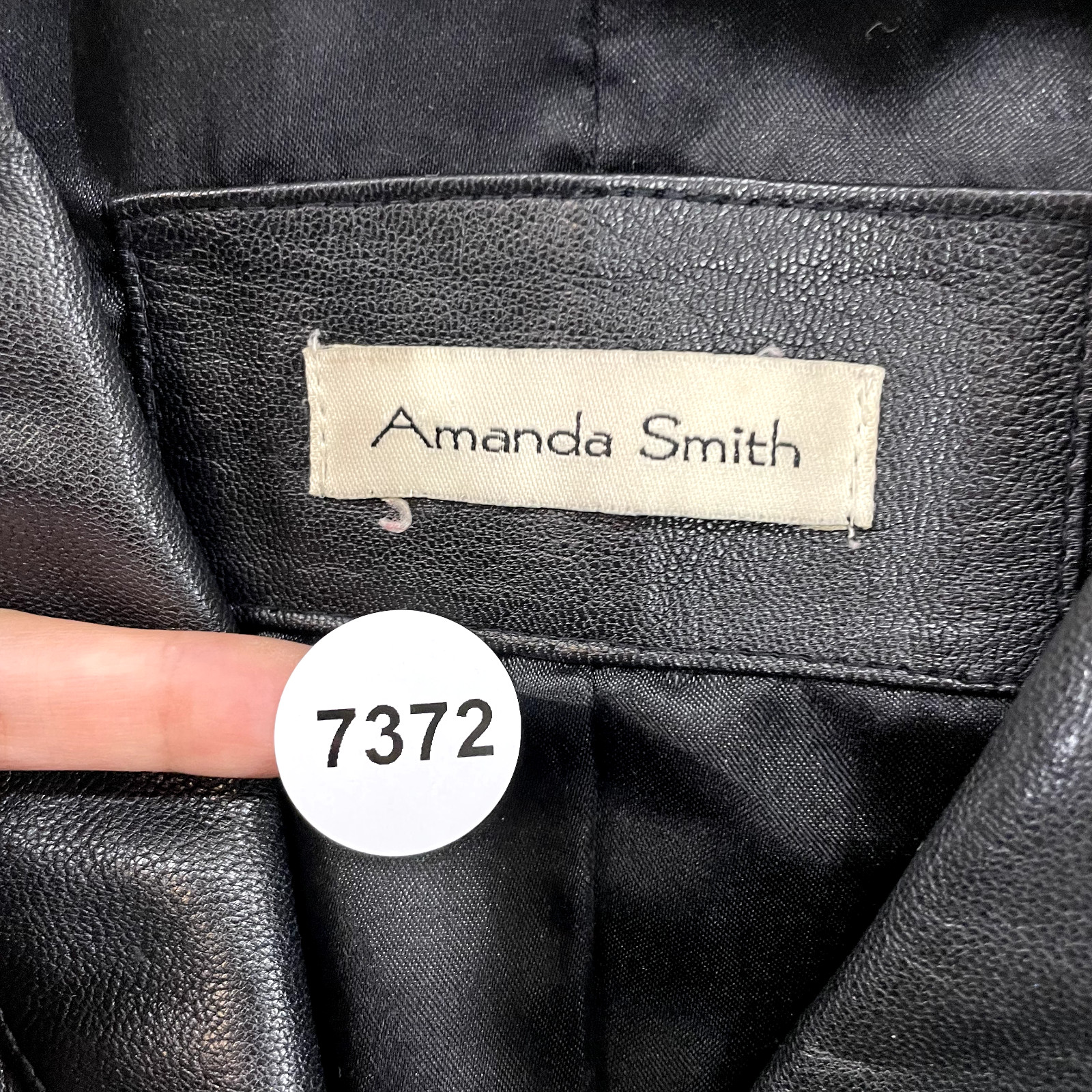 90s Y2K Vintage Black Leather Jacket Large XL 14 Womens Patent Lined Button Up