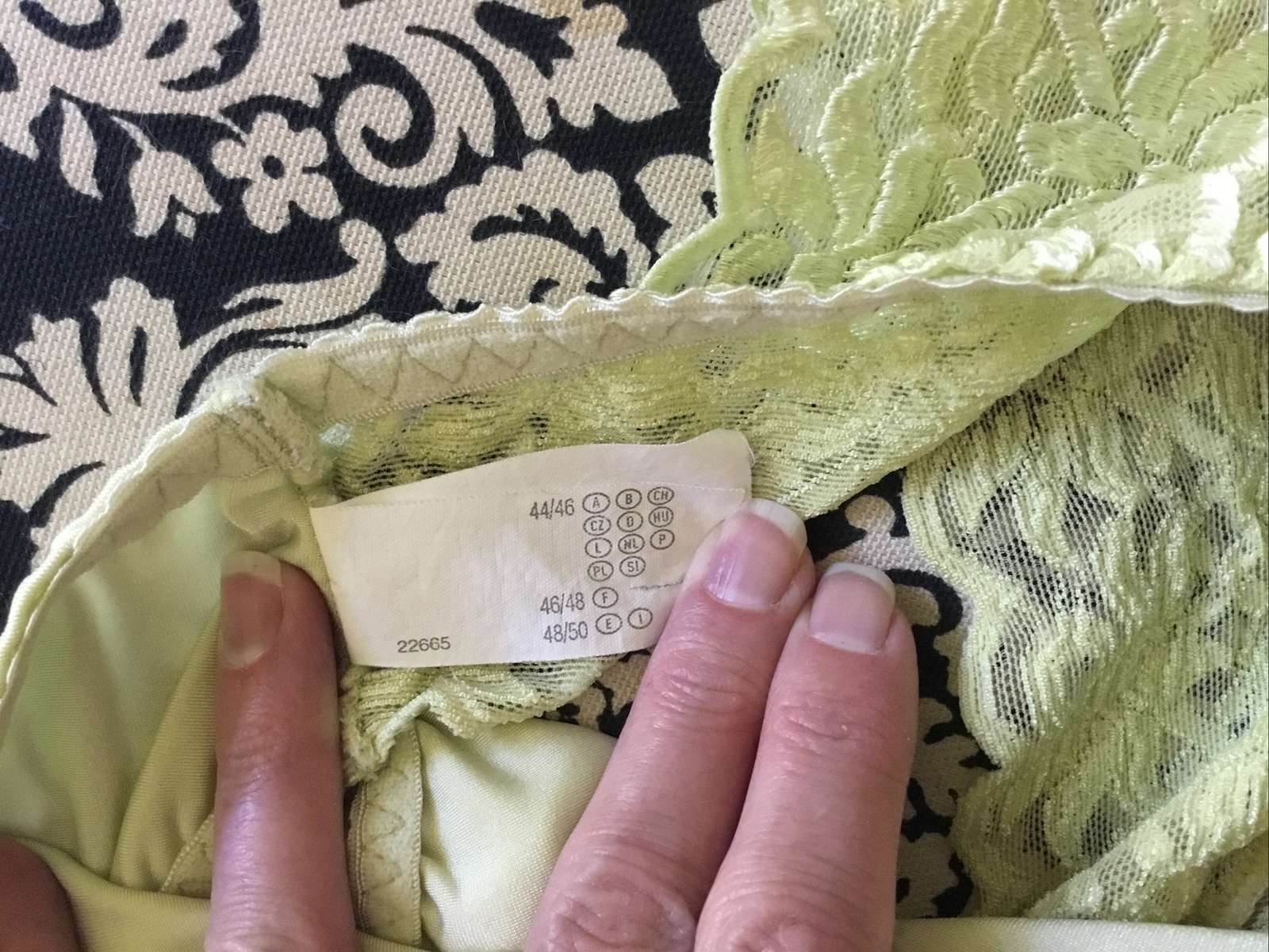 Vintage Lemon/Lime Yellow Lace Second Skin High Cut Leg Panties XL Nylon