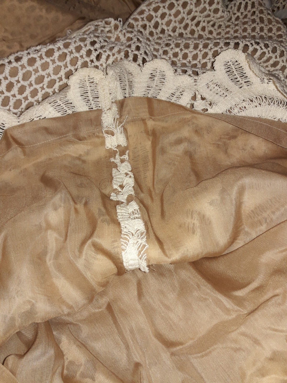 Vintage 70’s Pat Sandler for Pat’s Place Full Crochet Lace Maxi Dress Size 12