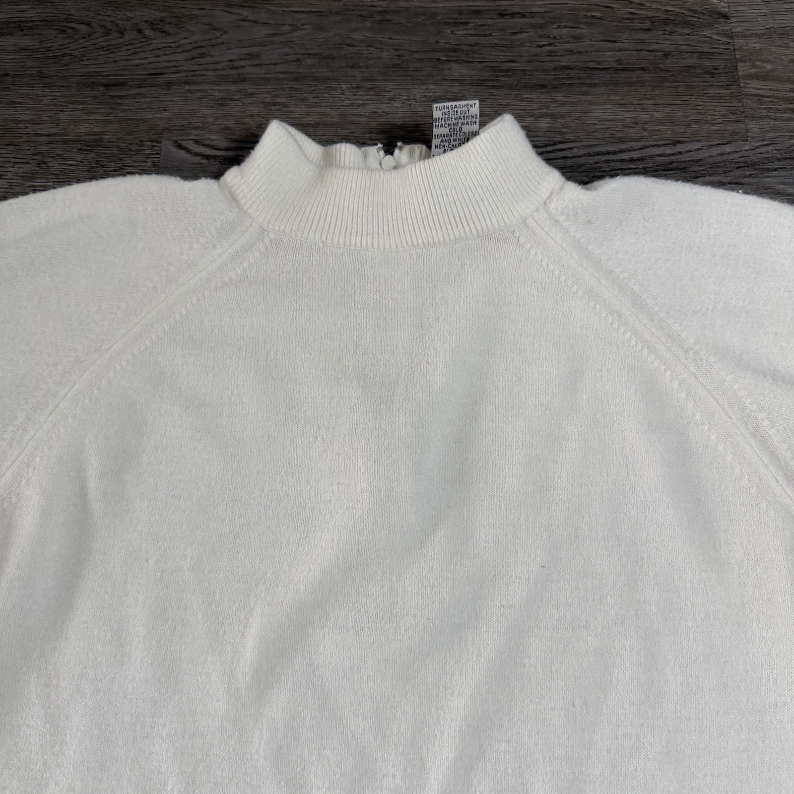 Vintage 70s 80s Hampshire Studios Half Zip Sweater Womens XS Soft USA Made