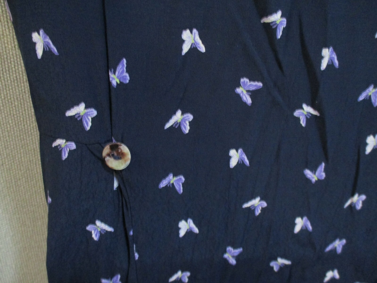 VTG 90’s Dressing Clio Butterfly Print Dress Size Small