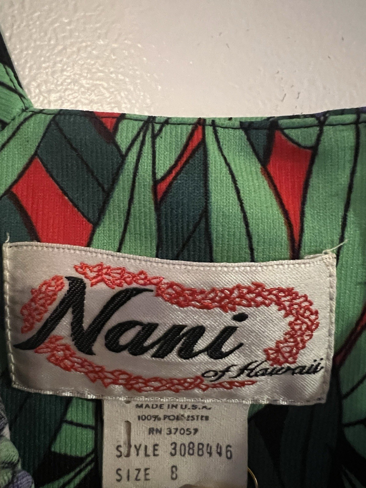 Vintage Nani Of Hawaii Rare Tiki Dress 1980’s 🌺