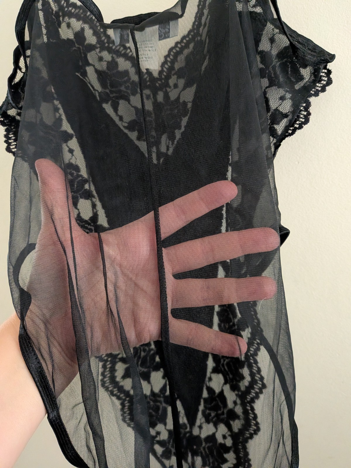Vintage Cinema Etoile Lace Teddy Bodysuit Women’s Med Pleated Sheer Bow Lingerie