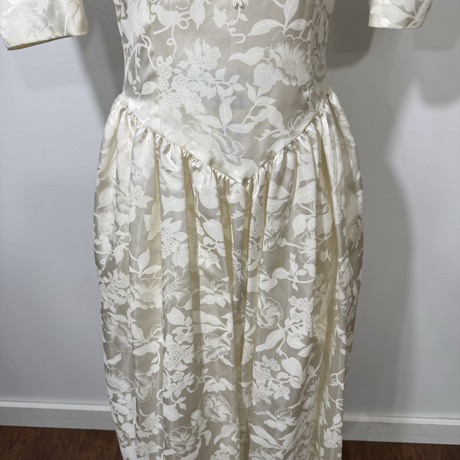 Vintage Dress Wedding 1980s 5/6
