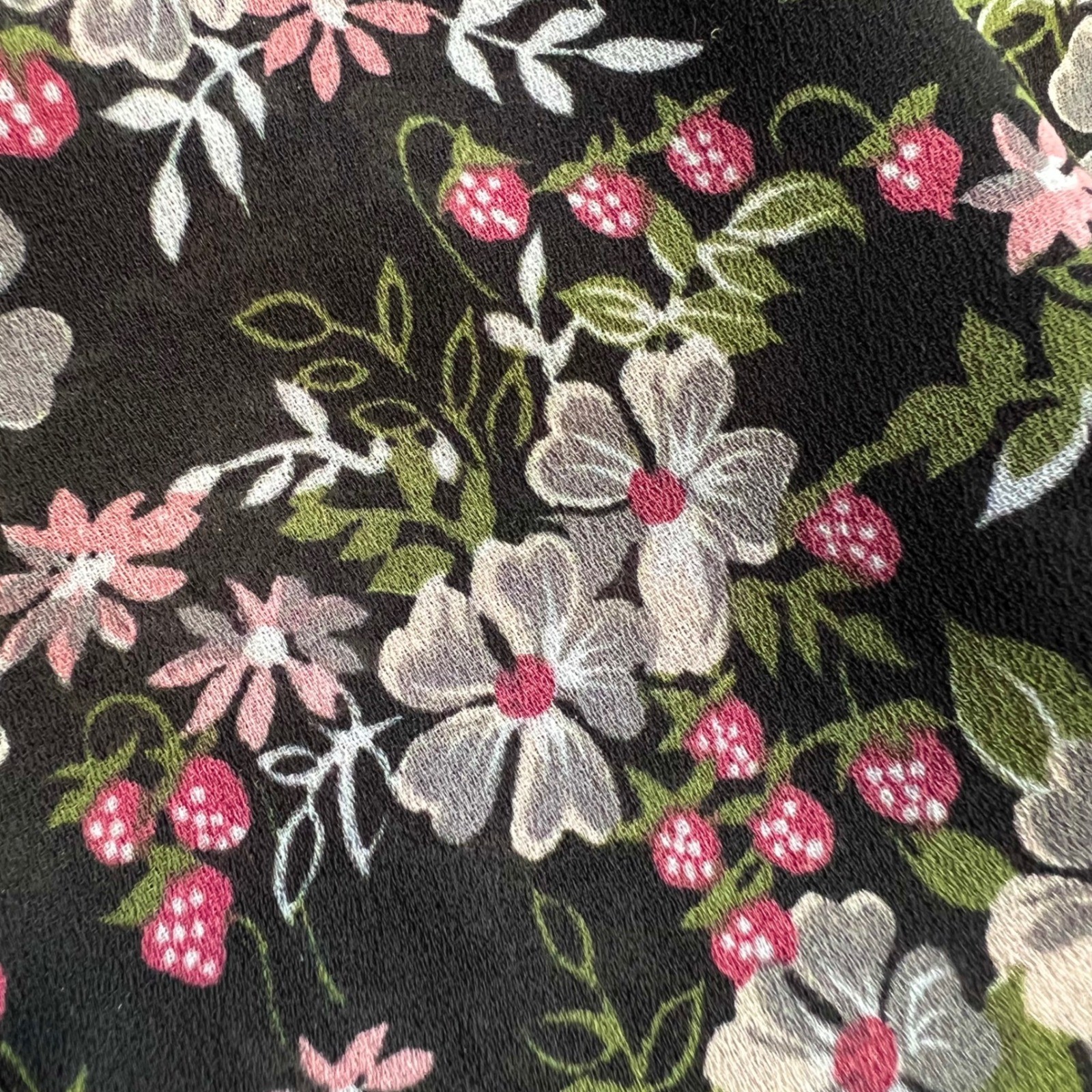 VTG 70s Givenchy for Chesa Floral Blouse 10 Office Siren Dark Fairy French Girl