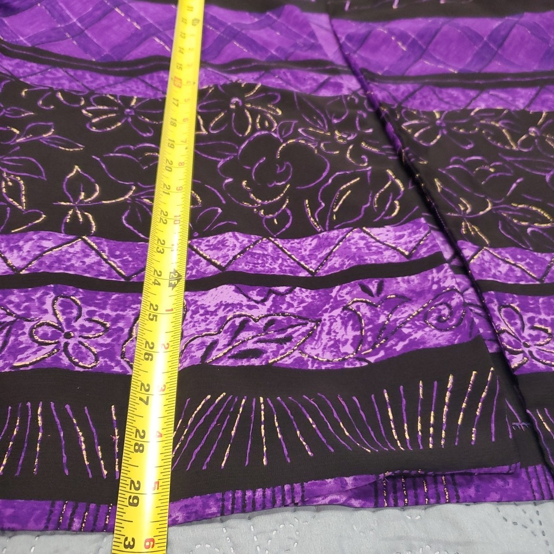 Vtg Leslie Belle Blazer Women’s Sz 16 100% Polyester Purple/Black Made In Canada