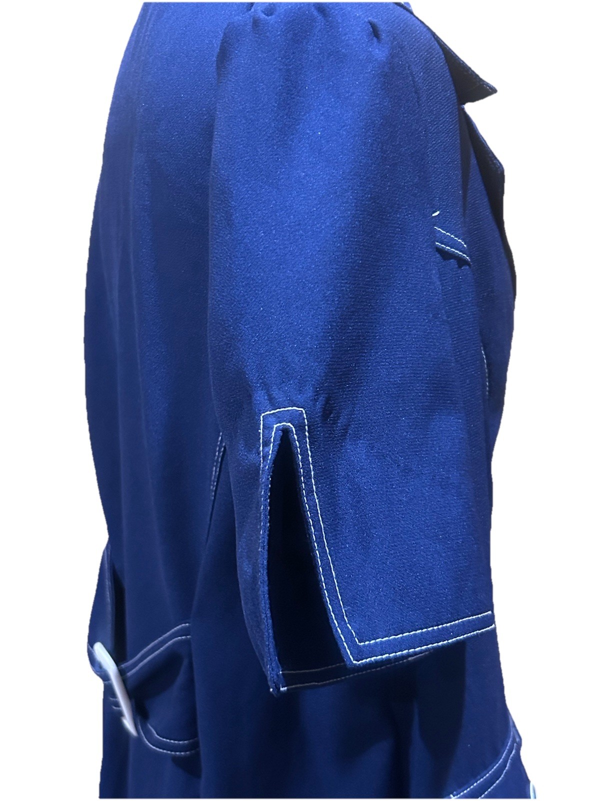 Vintage Blue Shirt Dress Allison Woods Size 14