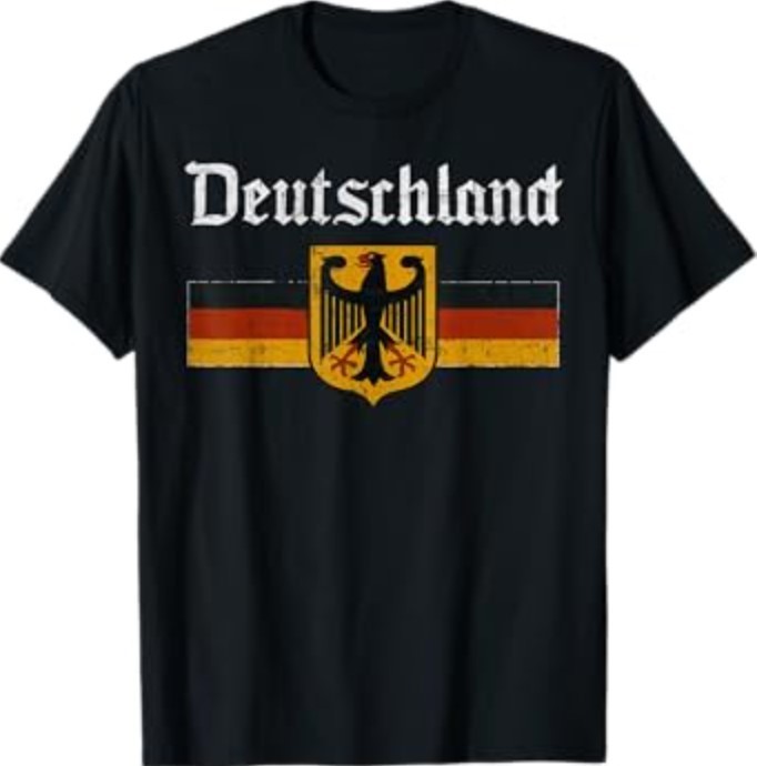 Deutschland Flag Eagle Vintage German Heritage Pride T-Shirt