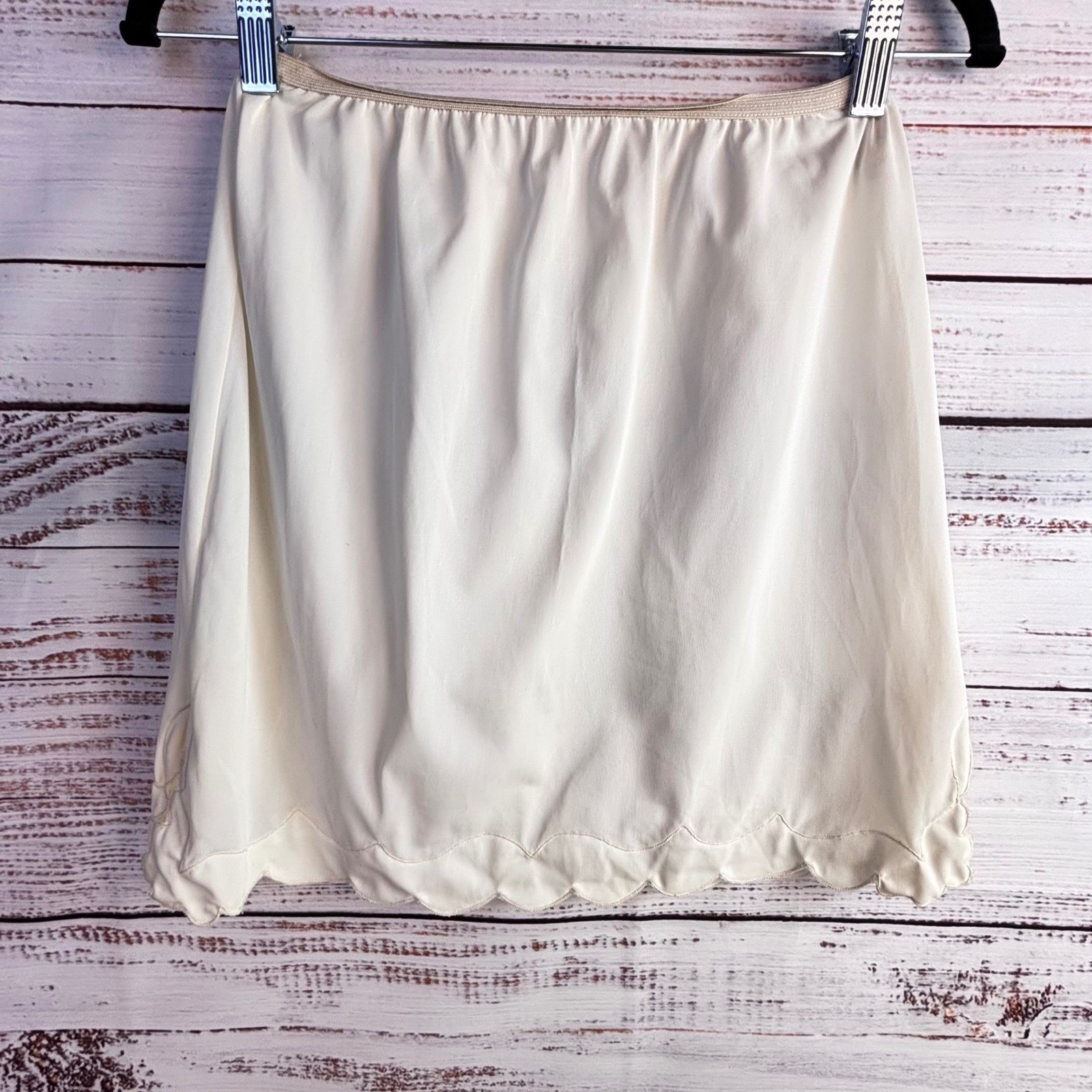 Coquette Cottagecore Vintage Mini Half Slip M Avian Medium Ivory Nylon