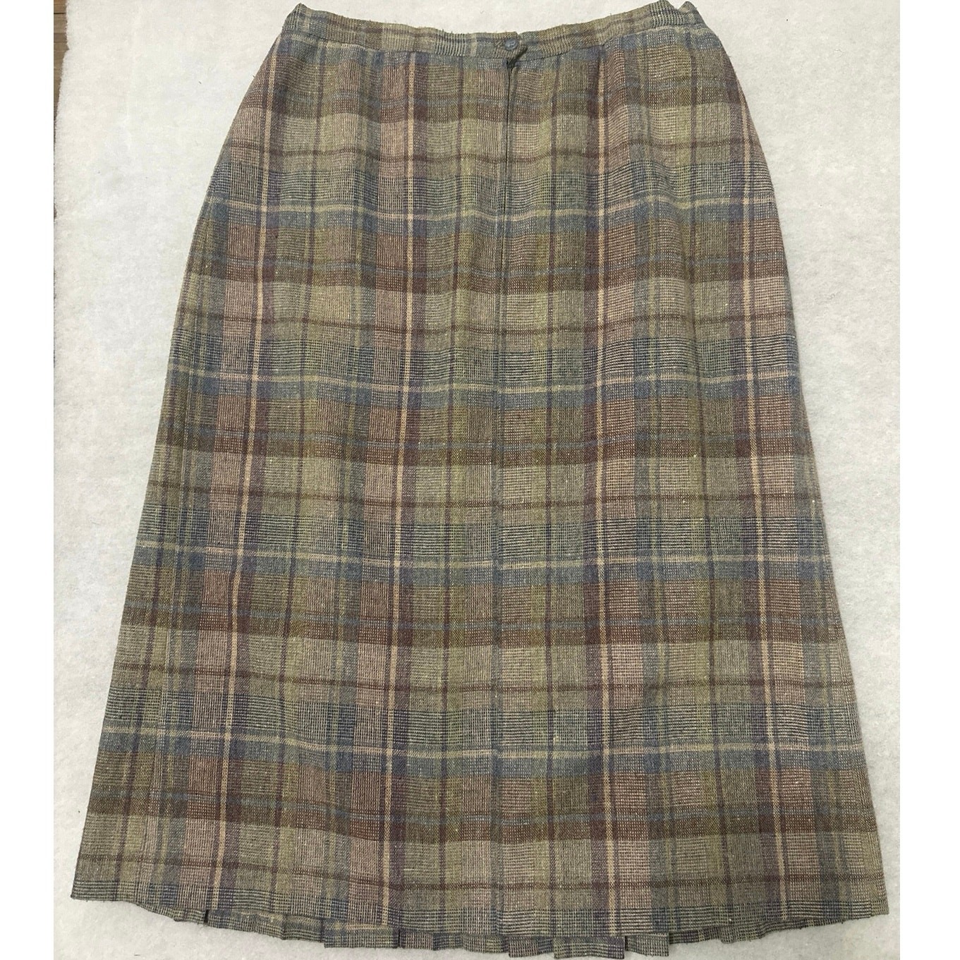 Vintage Summit Sportswear Front pleated plaid skirt 1970’s Union Made size 14