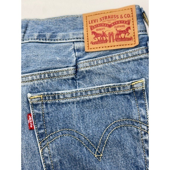 Levis 94 Baggy Wide Leg Jeans Light Wash Y2K Retro 90s Skater Denim