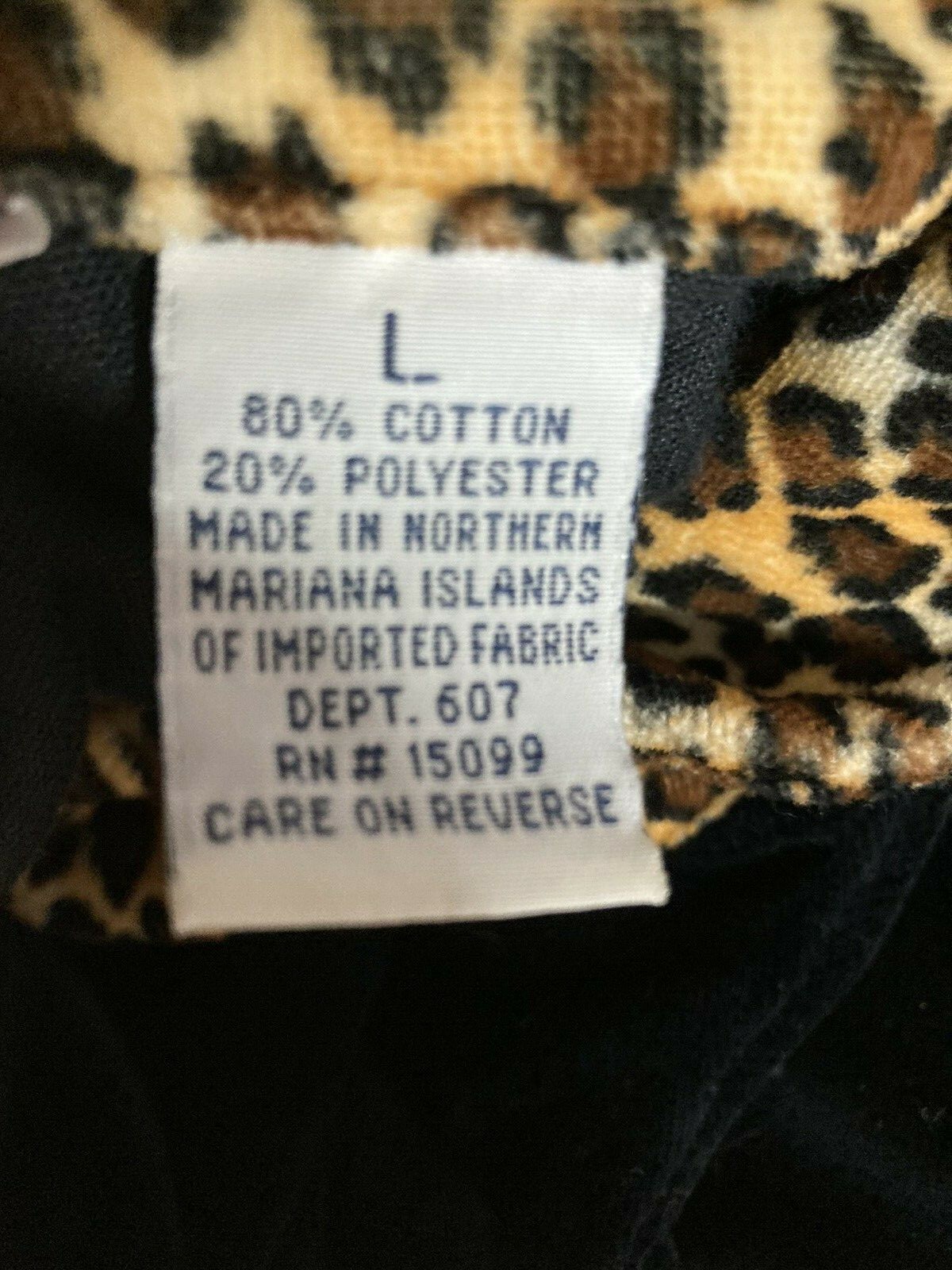 Bolo Spirit Women’s L XL Black Cheetah Print Jacket Shacket Pull On Pants Set