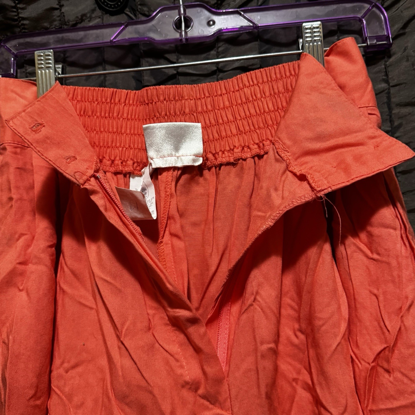 Kathie Lee Women’s Coral Shorts Elastic High Waist Pleated Front Size 10 Vtg