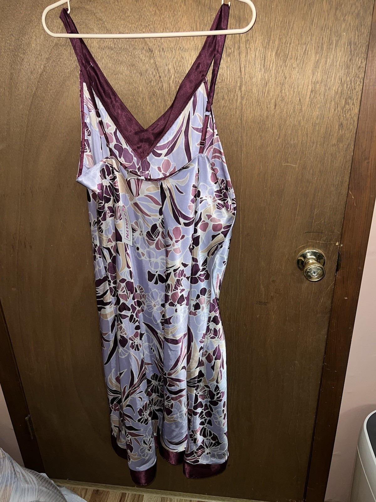 Jones NY Vintage 90s Slip Dress Feminine Floral Print Slinky size 1X