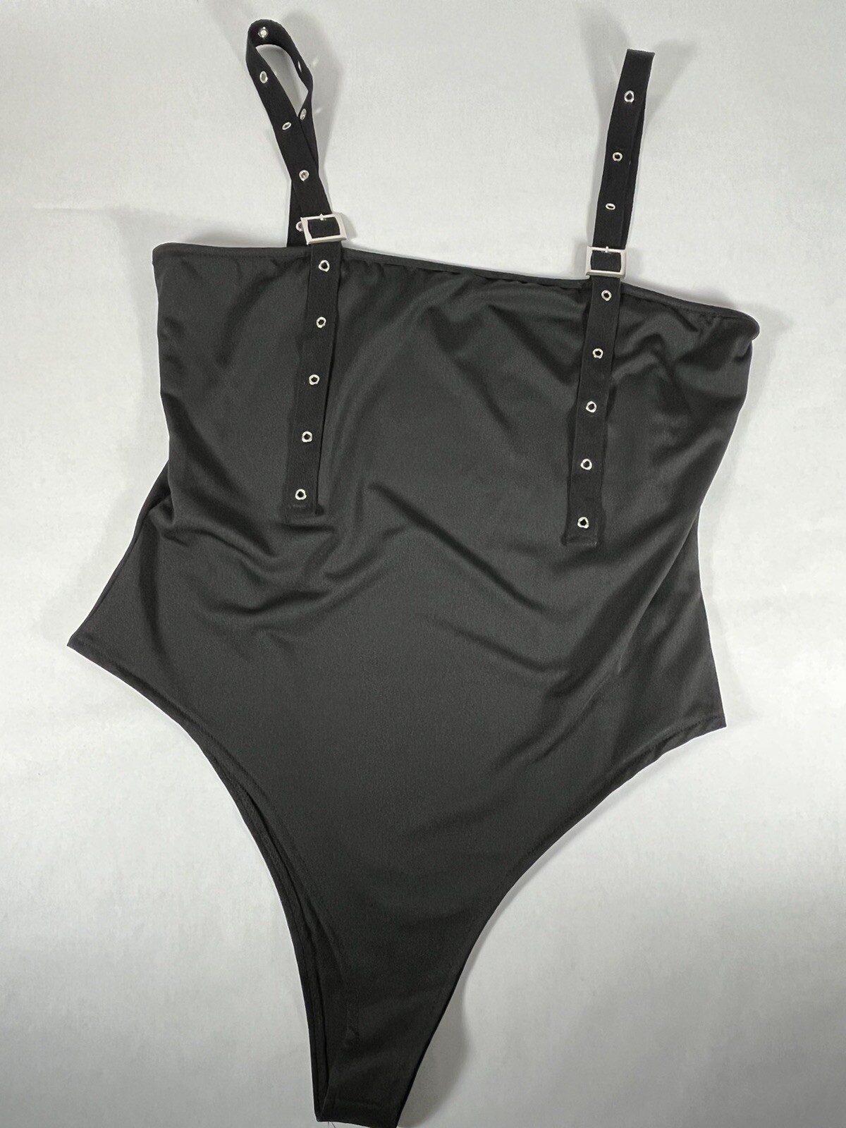 Unique One Piece Black Camisole/Body Suit/Tank Top Size Medium