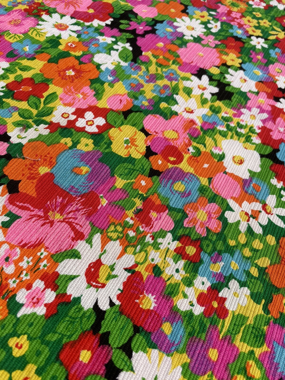 Vintage 70’s STUNNING Prestige Of Boston Floral A Line Maxi Skirt Sz Medium 28W