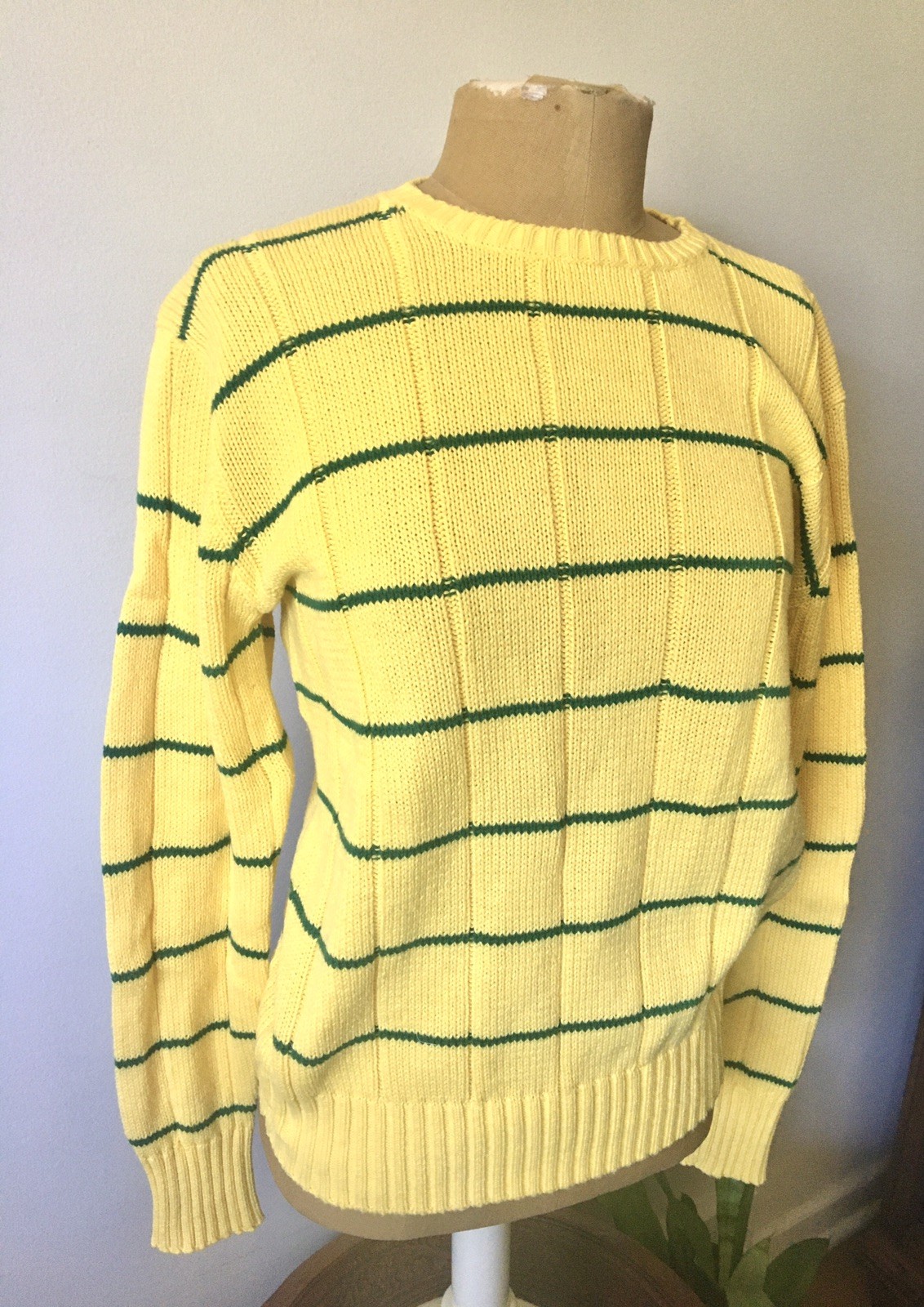 1980’s-1990’s Polo Ralph Lauren Yellow Cotton Sweater
