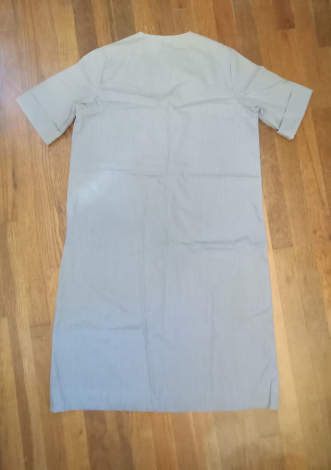 Women’s House Dress Vtg Wayne Maid Floral Stitching Distressed Midi Length