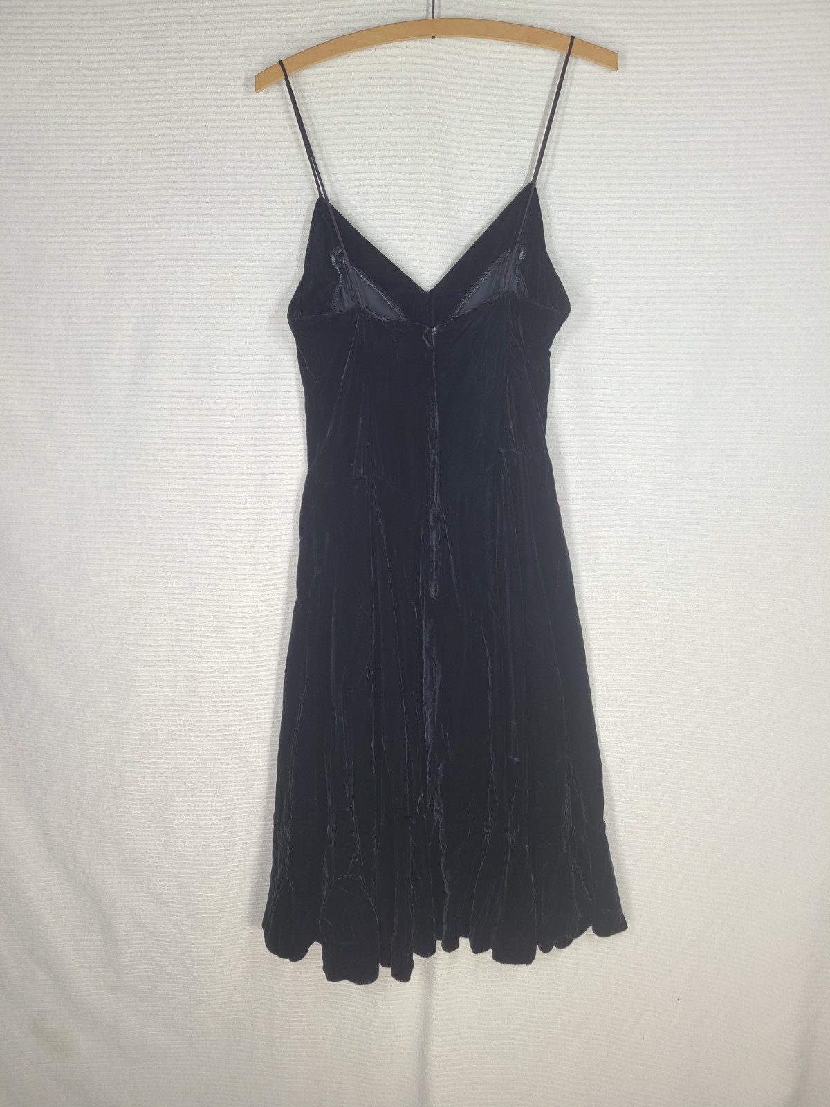 Vintage 70s Velvet Party Dress Princess Seam Circle Skirt Sylvia Stevens Disco