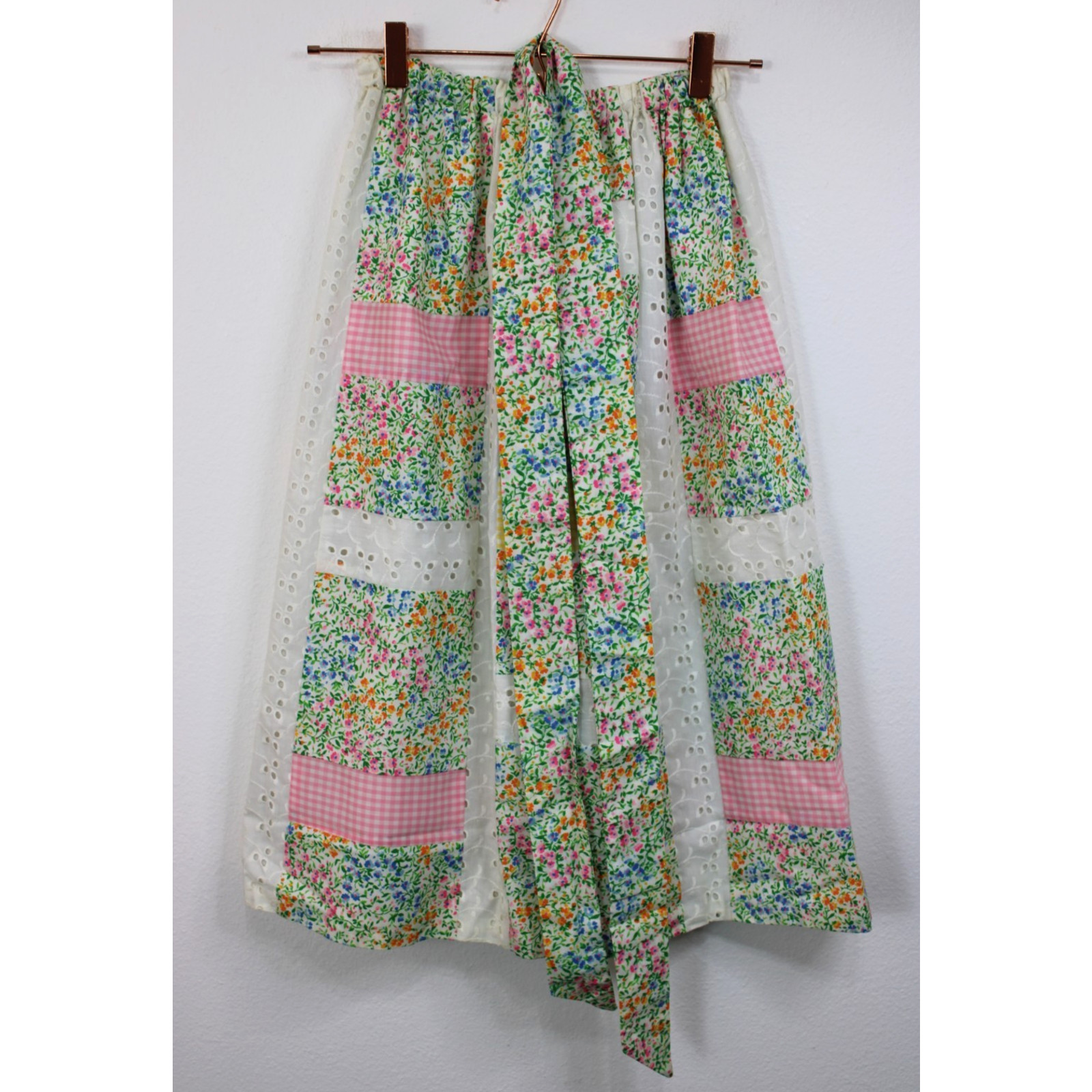 MR.HANK Vintage 60s 70s Patchwork MOD Boho Hippie Skirt Waist Stretch