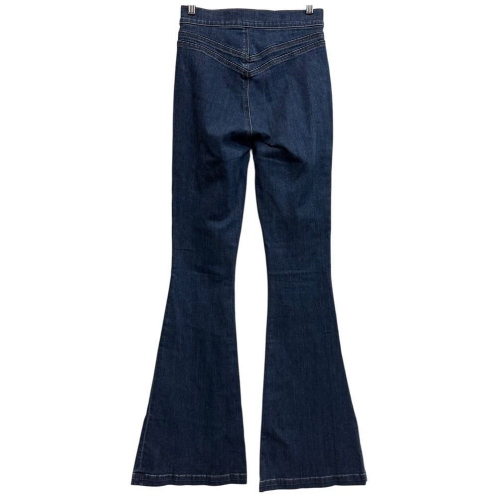 Veronica Beard Sheridan Exaggerated Flare High Rise Jeans 70s Stretchy Cotton 26