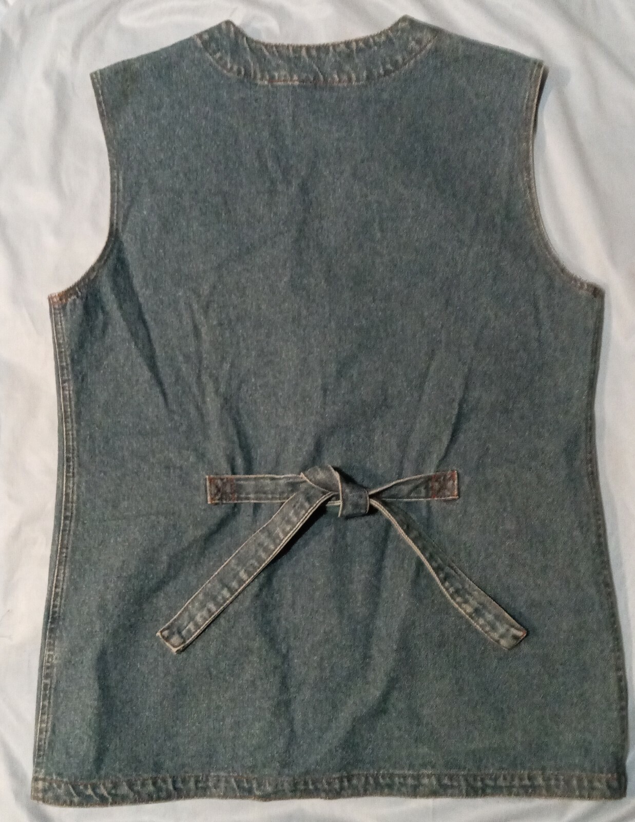 Vintage Denim Vest Casey Coleman 80’s Flower hearts