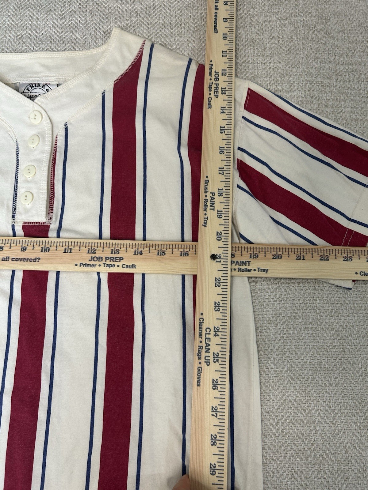Vintage Erika And Co Striped Top Original Sport Club Made In USA M 80s 90s 1980s