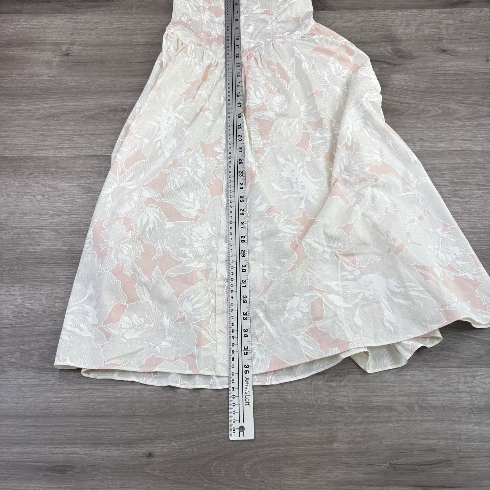 Vintage 80s Wild Dress Floral High Low Prom Dress Pink Ivory 9/10 XS USA Made
