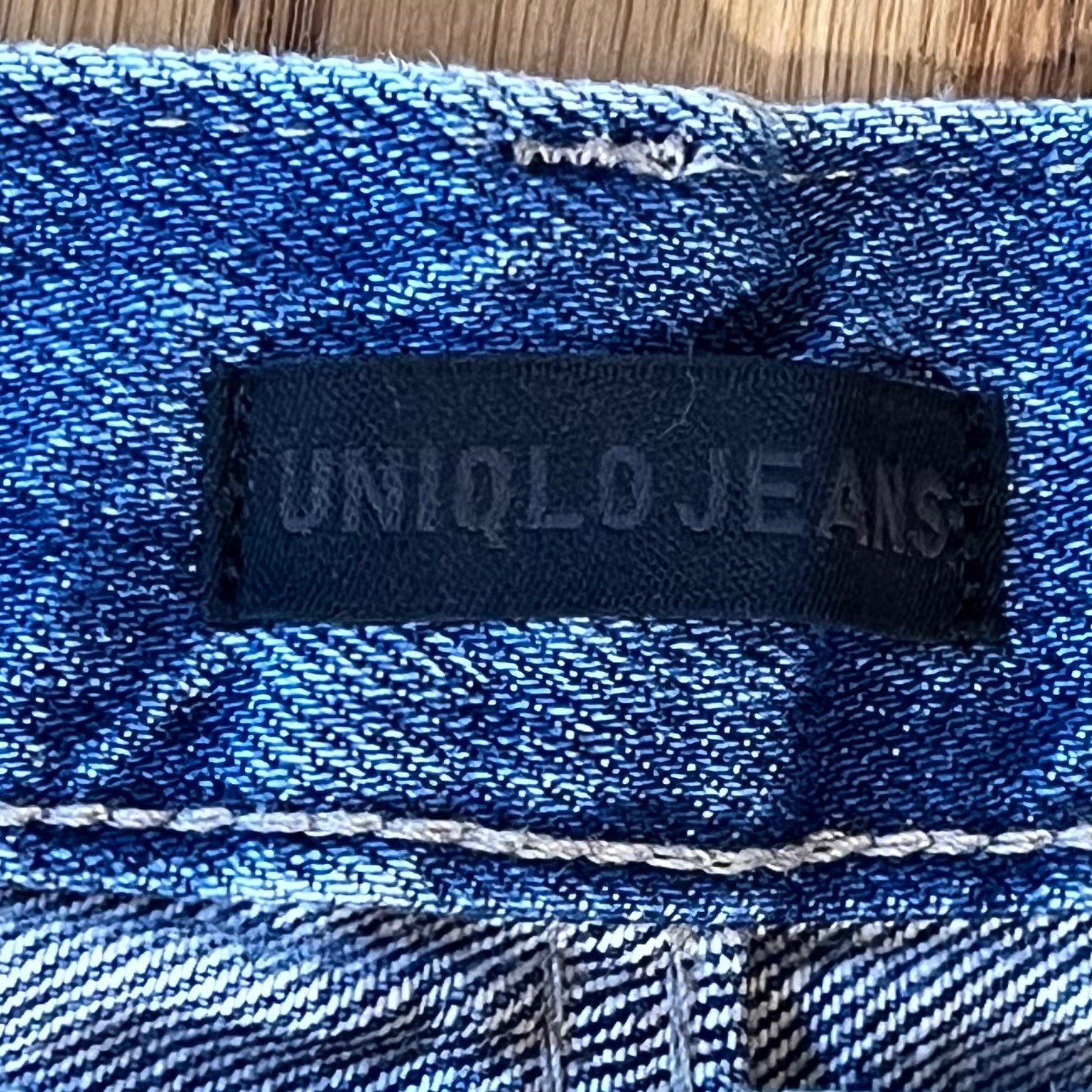 Uniqlo Flared Jeans 30/27 Blue Vintage Wash Denim Skater Aesthetic