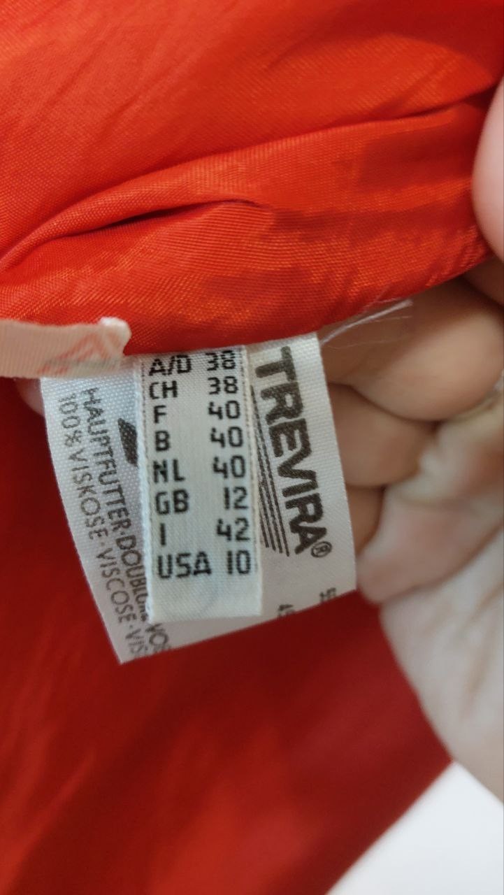 Vintage Trevira Red Blazer Jacket Blazer Germany Size M 10s Modern Retro Casual