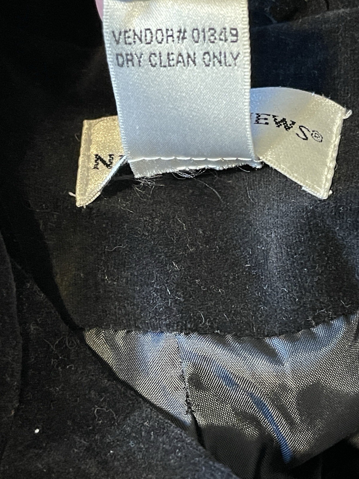 Vintage 90s Newport News Black Velvet Steampunk Military Coat Goth Jacket Sz 10