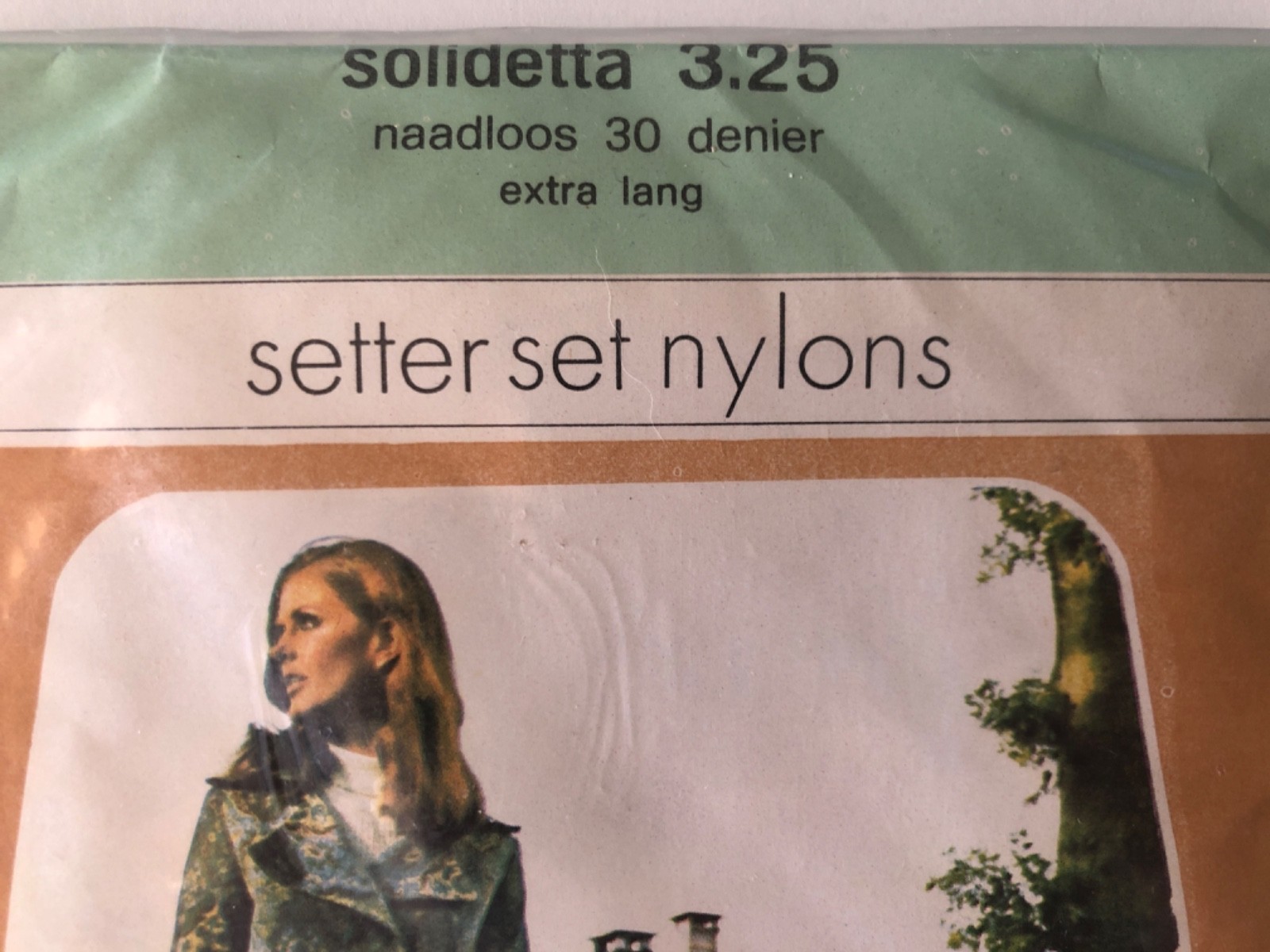 Rare Vtg Setter Set Nylon Stockings 11 Extra Long Netherlands Dutch Naadloos