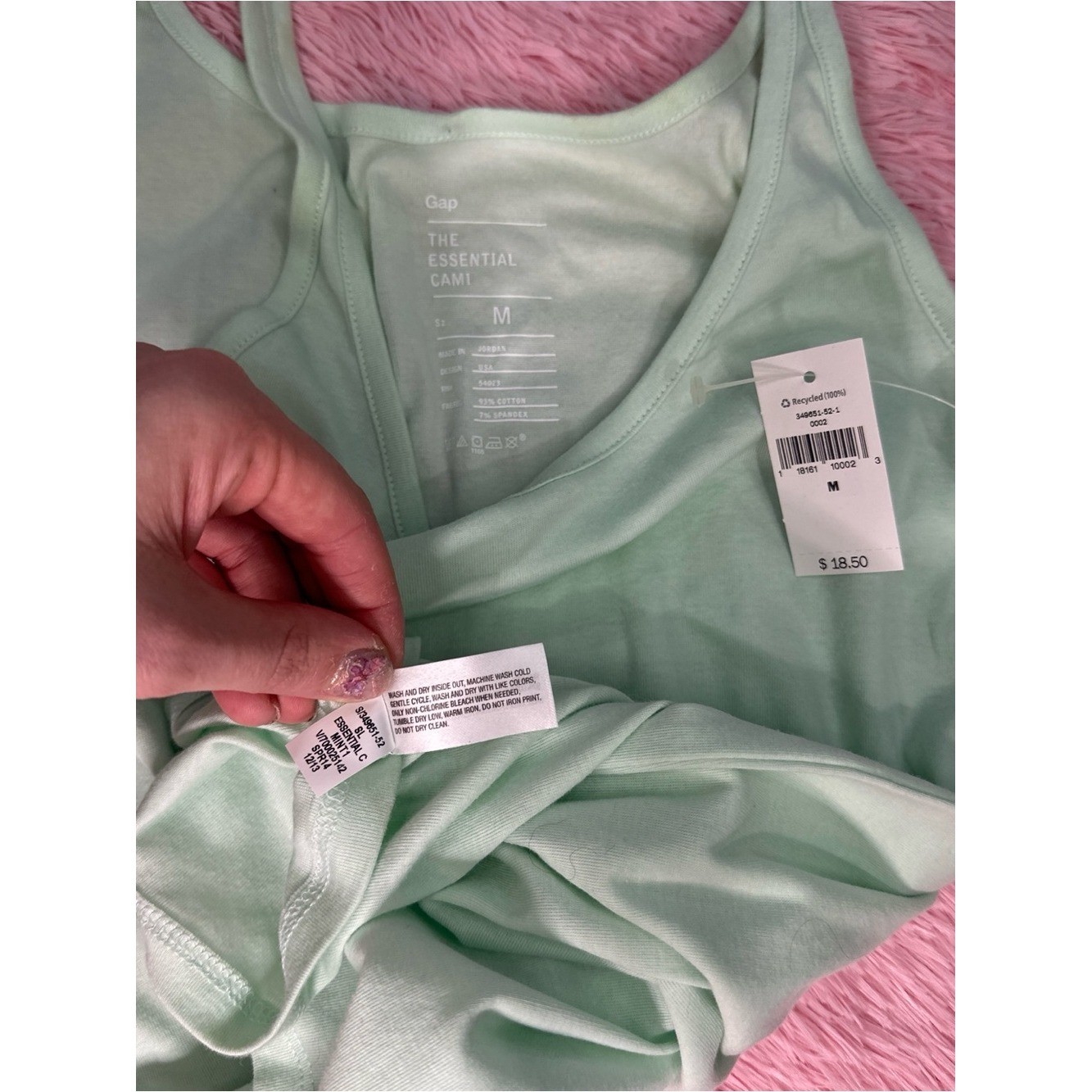 Y2K Vintage 2013 NWT Essential Cami Scoop Neck Tank Top – Mint Green