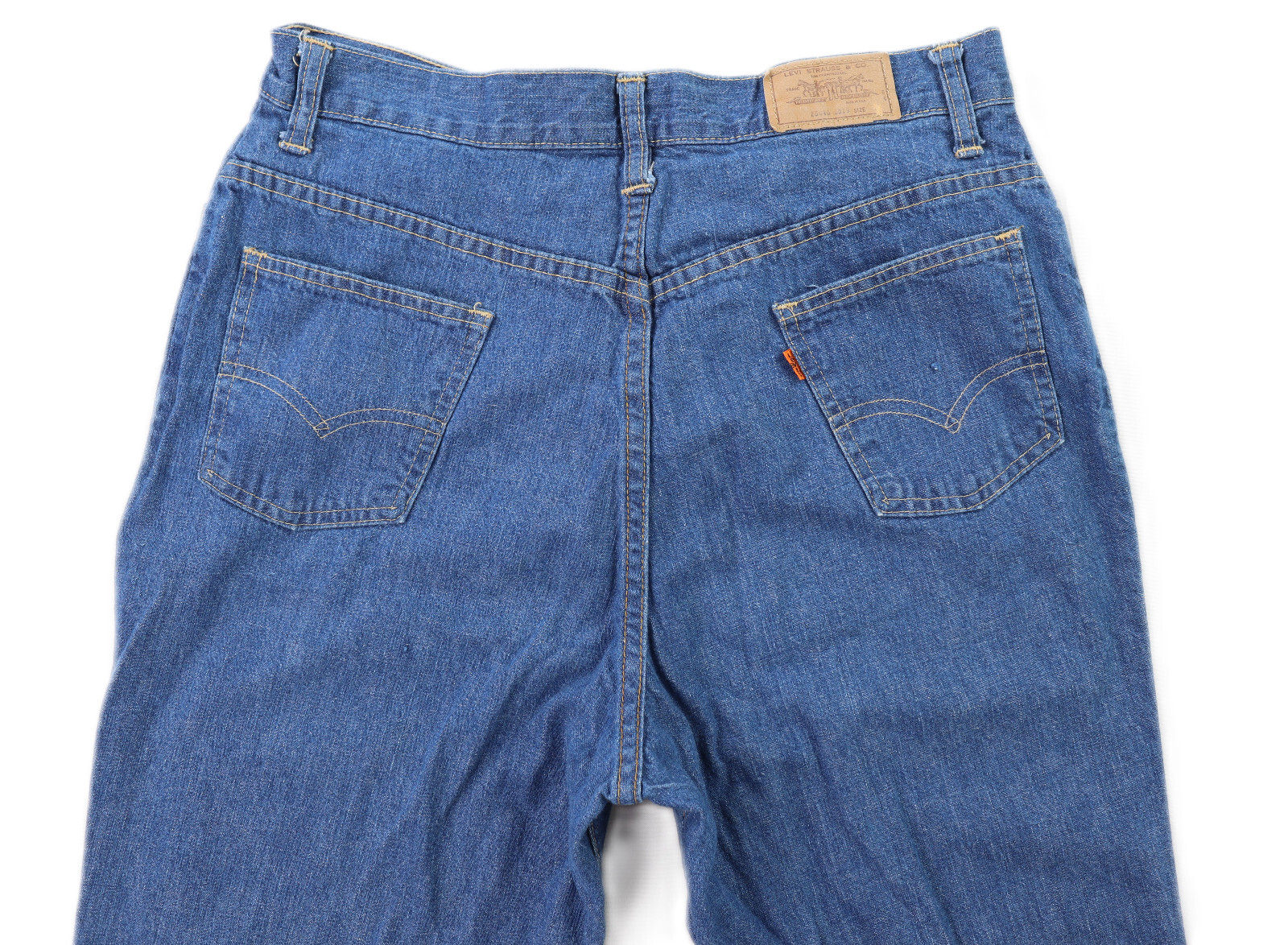 Vintage 70s LEVI’S LEVIS USA Women’s 31 x 33 10 Blue Denim Wide Flare Leg Jeans