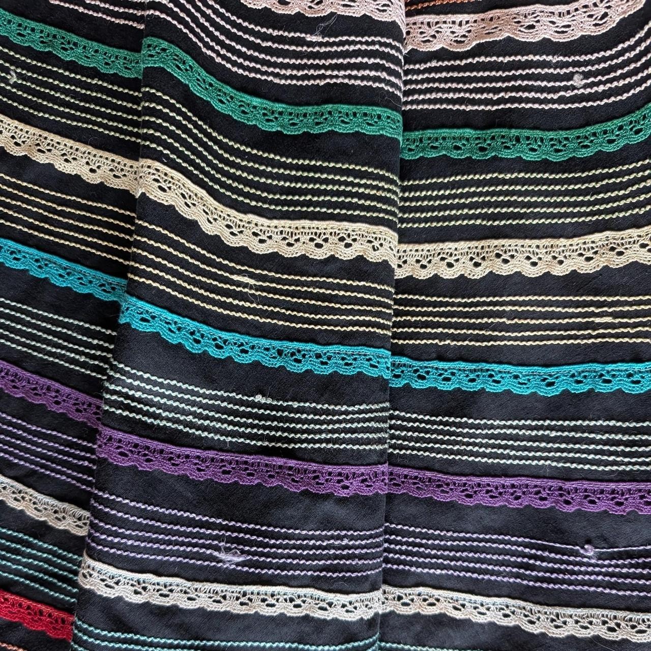 vintage 1950s Tachi Castillo Mexican Folk Art Circle skirt XS