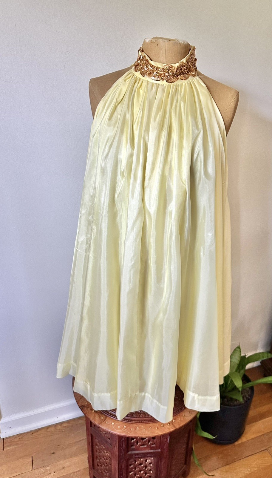1960’s Pale Yellow Babydoll Dress