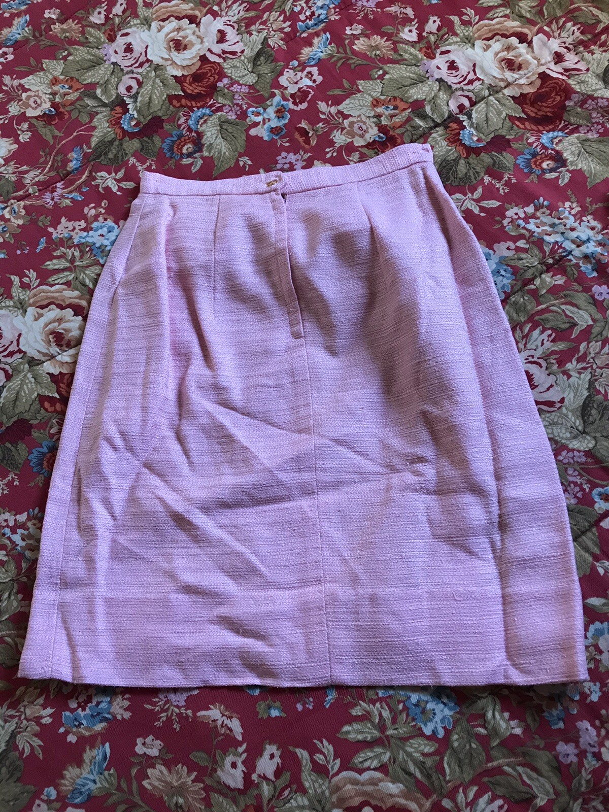 Sa’Bett of California Women’s Vintage 60’s Pink Coat Jacket Skirt Suit Size XS/S
