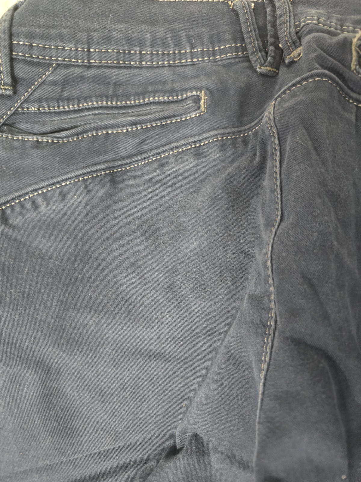 Vintage 90s Esprit Dark Blue Straight Jeans Casual Pant No Back Pockets Size 32