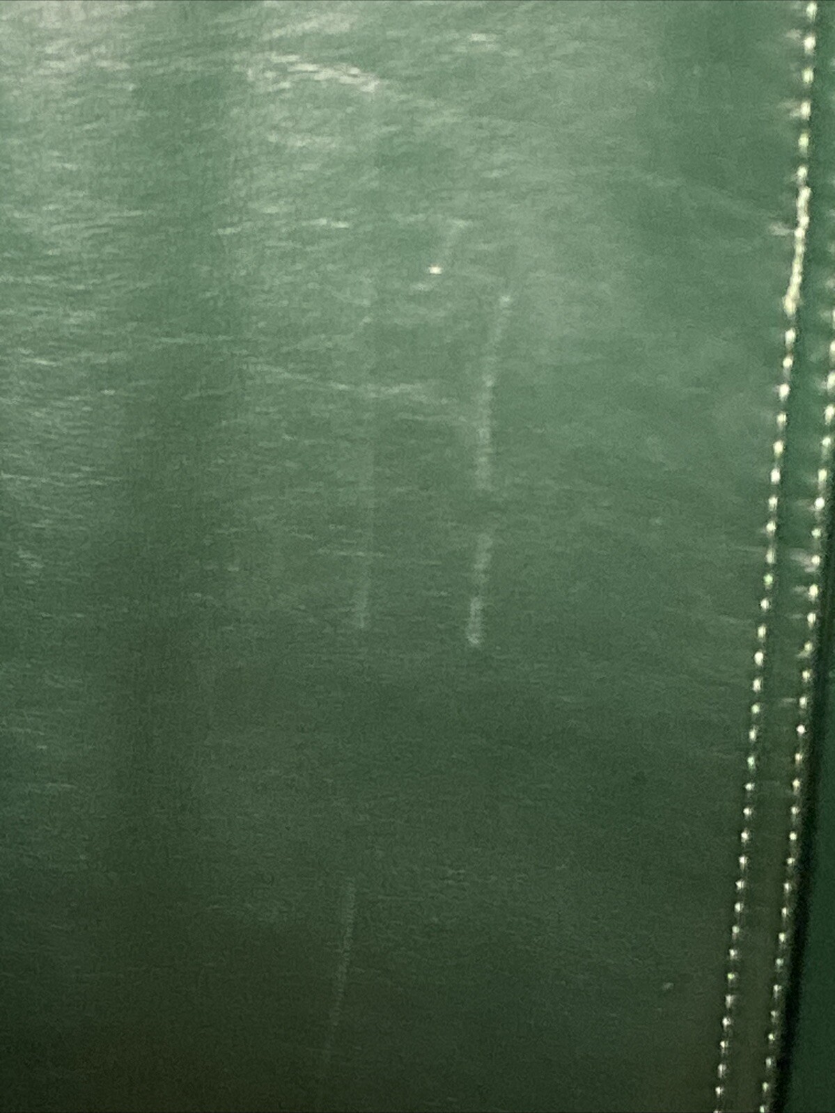 Mod Maid Vintage Pleather Green Long Belted Jacket Coat RARE Womens Size 8
