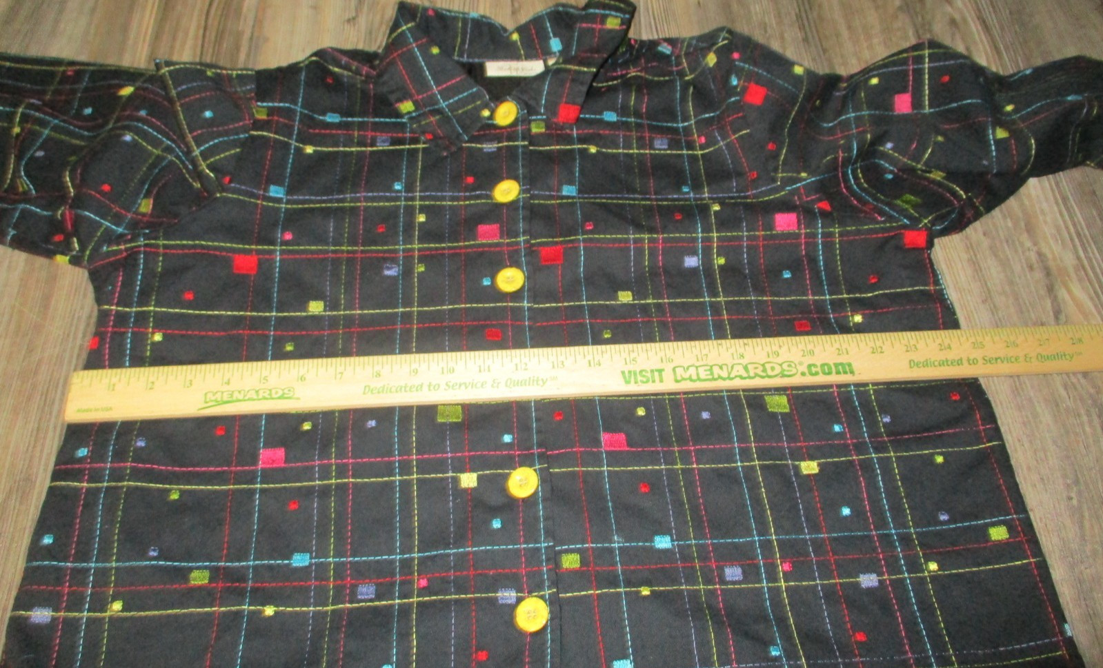 Vintage Studio Works Colorful Blazer Jacket Rainbow 80s 90s Career Office Unique